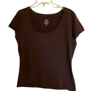 Massimo Short Sleeve Scoop Neck Top